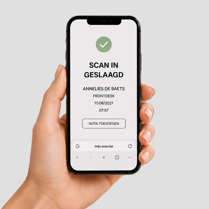 Bevestiging van een geslaagde IN-scan