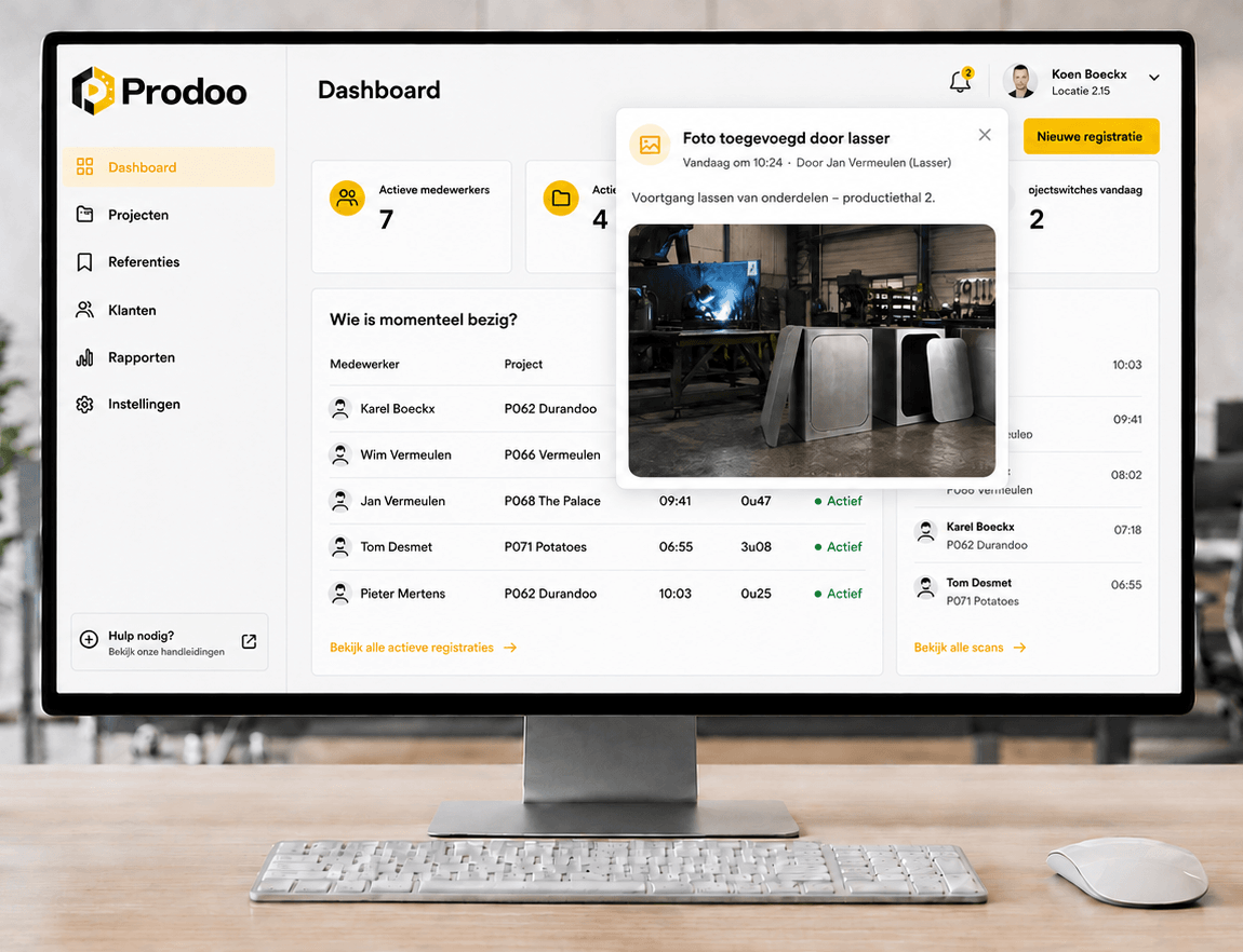 Prodoo realtime dashboard