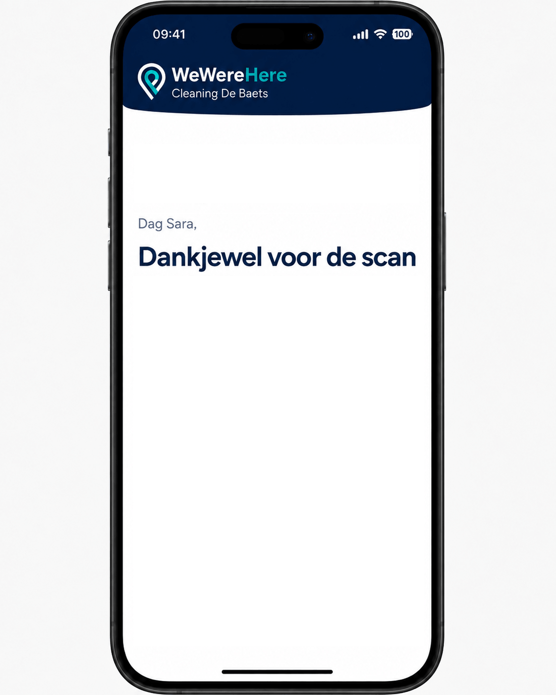 Scan bevestigd